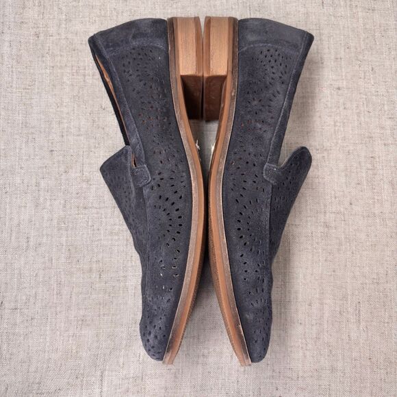 Clarks Trish Calla Loafer Blue Suede Slip On Sunburst Corpcore Women's‎ Size 8 - Picture 10 of 11